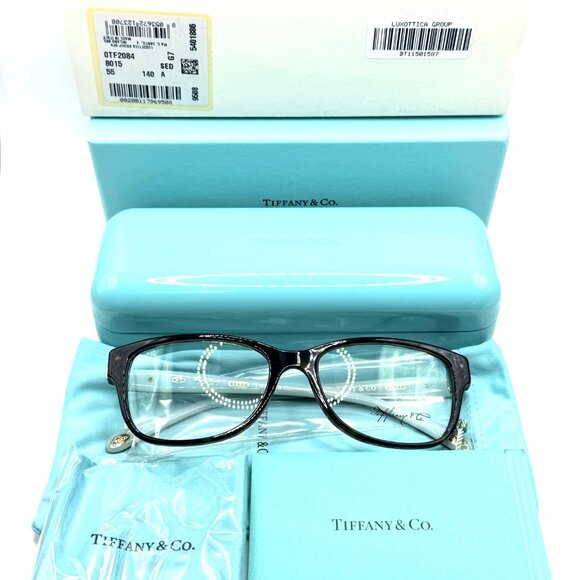 NEW TIFFANY & CO. TF2084 8015 Dark Havana Eyeglasses 55mm 17 140 - Picture 9 of 9